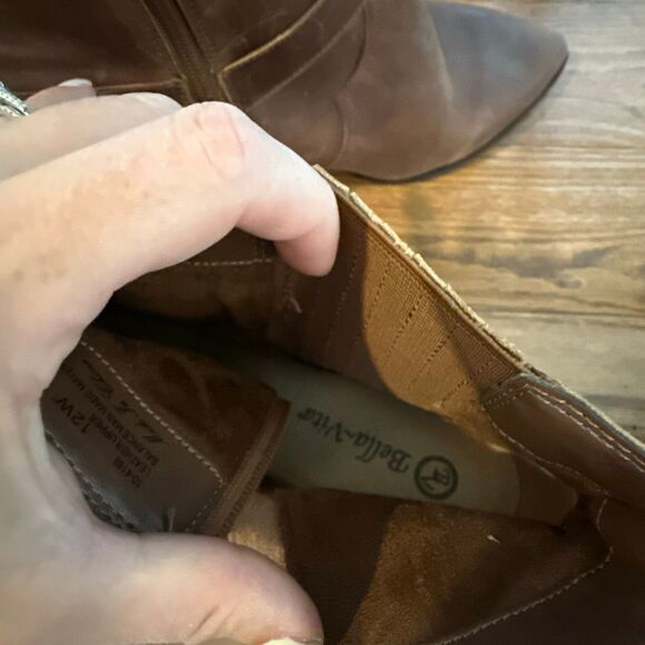 Bella Vita Bronx western buckle leather ankle boots 12 - Picture 11 of 12